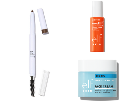 What you’ll find in my makeup bag at 45 cover photo collage