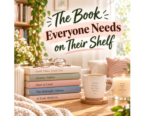 The Book Everyone Needs on Their Shelf cover photo collage