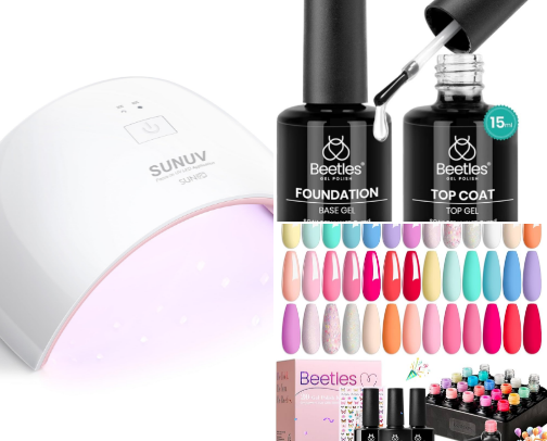 At Home Gel Nails Starter Kit cover photo collage