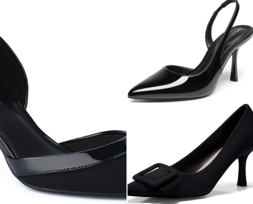 Must-Have Black Work Heels cover photo collage