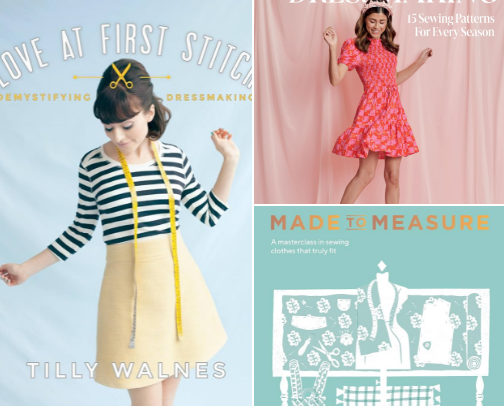 The sewing books every amateur dressmaker should have on their bookshelf cover photo collage