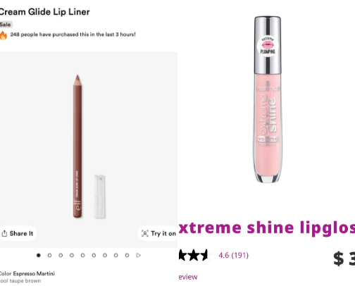 LIP COMBO: Less than $7 cover photo collage