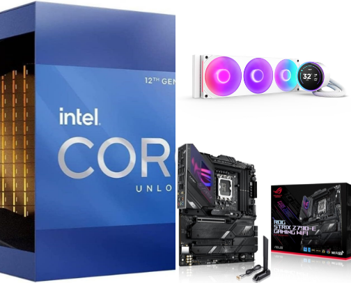 i9‑49W‑V1 - White Colorful RTX 4090 With Intel i9‑13900K PC Build cover photo collage
