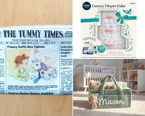 Baby shower gifts (Beyond the Registry) cover photo collage