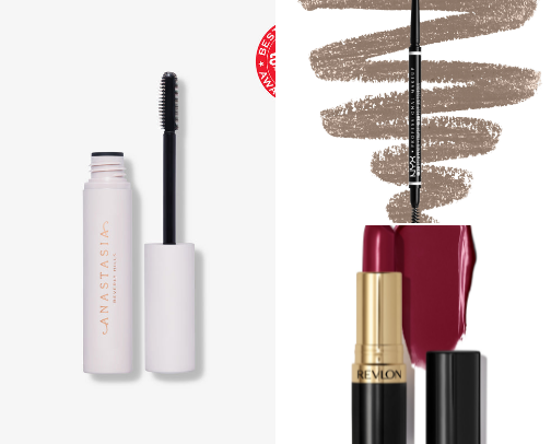 what's in my makeup bag cover photo collage