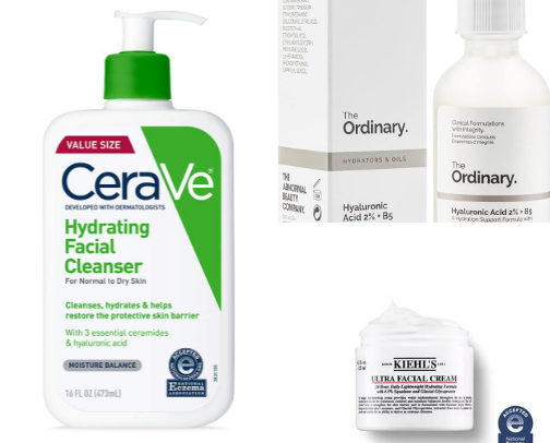 Skincare dry skin cover photo collage