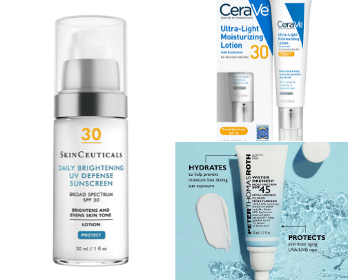 13 Best Moisturizers With SPF cover photo collage