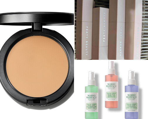 On the go beauty faves! cover photo collage
