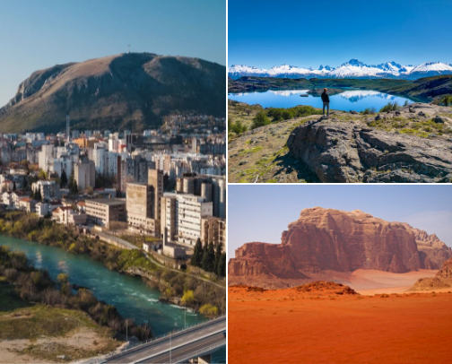 Best not popular places to visit🌎 cover photo collage