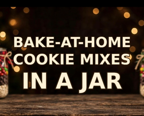 Bake-at-Home Cookie Mixes in a Jar cover photo collage