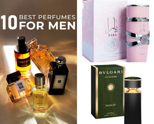 Dubai perfumes cover photo collage