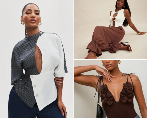 Clothing cover photo collage