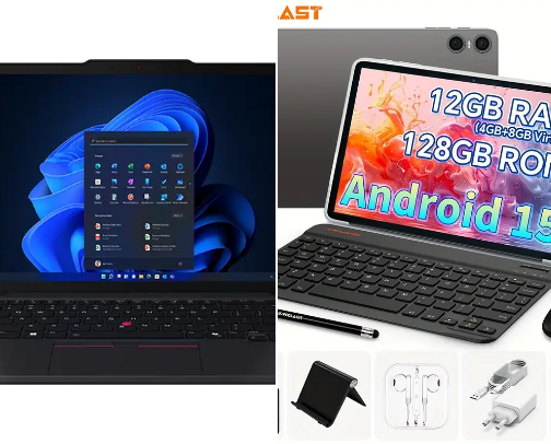 Laptop and ascesories cover photo collage