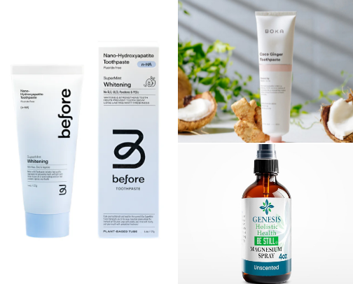 HYGIENE PRODUCTS that are LOW TOX cover photo collage