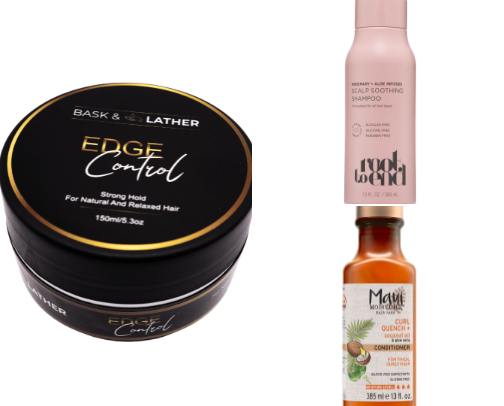 Hair Products cover photo collage