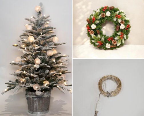 Christmas decor cover photo collage