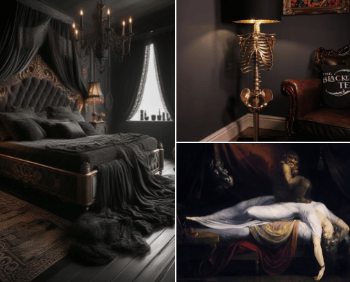 Gothic Bedroom Vibes cover photo collage