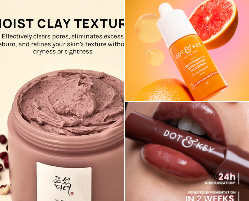 Skincare cover photo collage