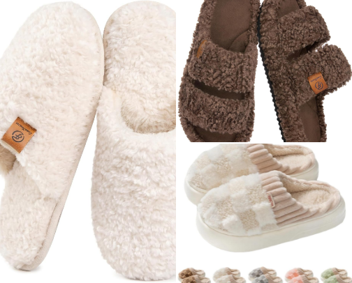Cozy Women Slippers for the Fall & Winter cover photo collage