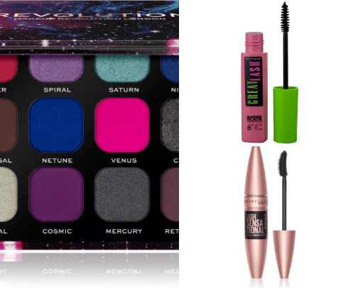 affordable, high-quality drugstore make-up cover photo collage