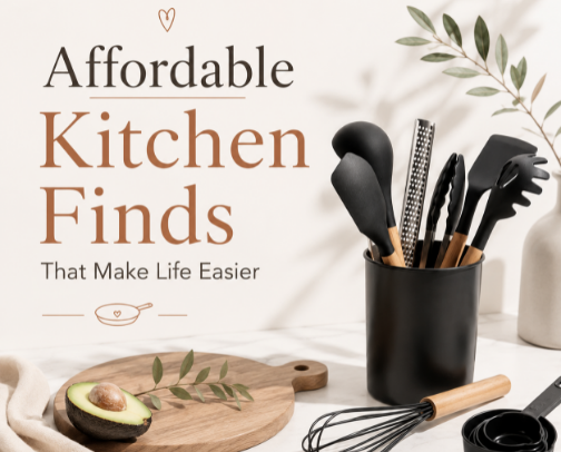 Affordable Kitchen Finds That Make Life Easier cover photo collage