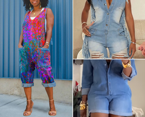XPLUSWEAR DENIM JUMPSUITS cover photo collage