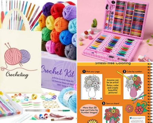 Hobby kits and ideas cover photo collage