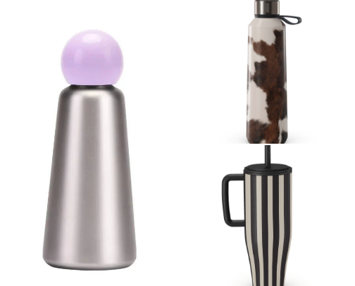 Water bottles cover photo collage