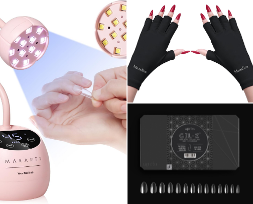 Must-Have Products that I Use for My At-Home GelX Nails 💅 cover photo collage