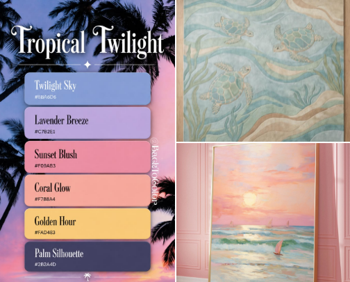 Tropical Twilight cover photo collage