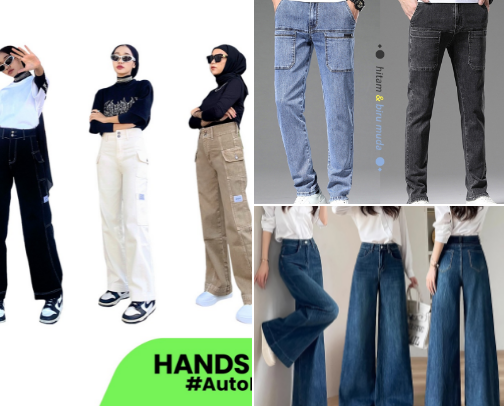 "Elevate Your Style with Trendy Jeans" cover photo collage