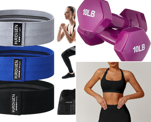 At Home Gym Necessities cover photo collage