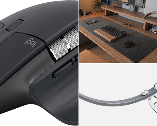 Aesthetic Desk Setup Essentials for Maximum Productivity cover photo collage