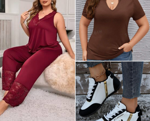 Shein plus size comfort haul cover photo collage