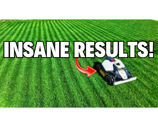 This Robot Mower Finally Mows a Lawn Like I Do! cover photo collage