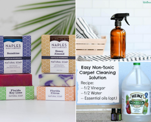 Home and bathroom clean and hygienic necessities cover photo collage