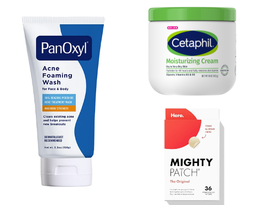 My skincare essentials cover photo collage