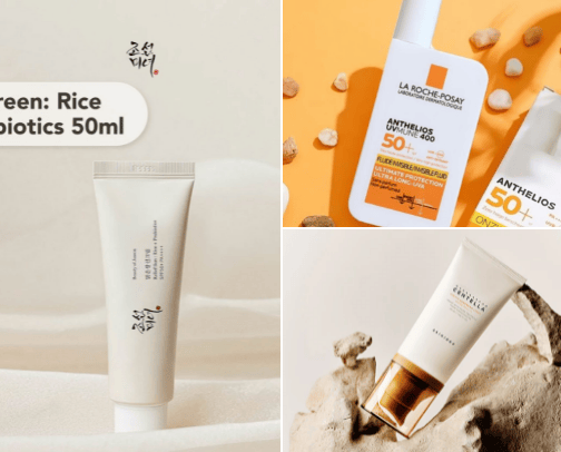 Physical Sunscreen Terbaik 🌞 cover photo collage