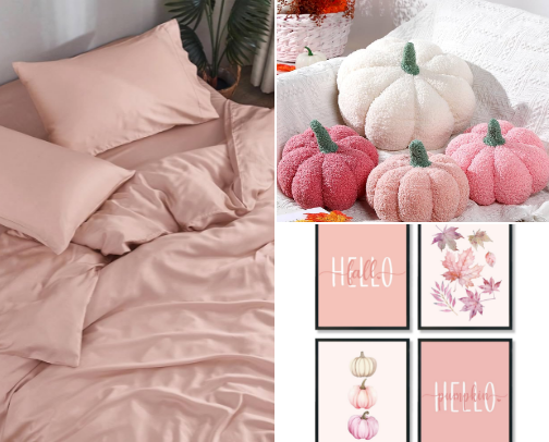 Fall Bedroom Pink Picks cover photo collage
