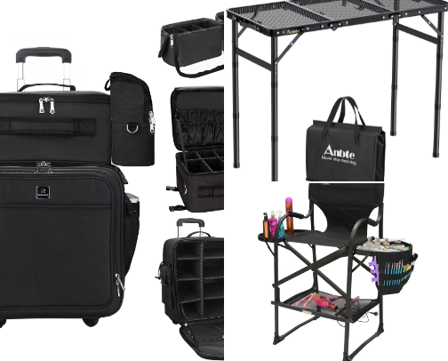 Hair/makeup Kit Essentials. Bags, Tools & Equipment ♡ cover photo collage