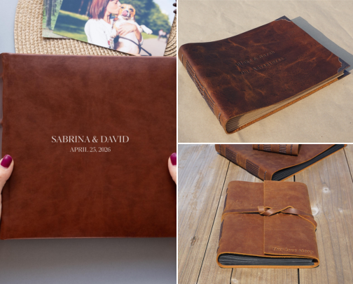 Personalized Wedding Photo Albums I Wish I Had Ordered Before Our Photos Sat in a Box cover photo collage