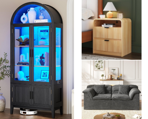 Affordable, durable furniture we use daily in our home. cover photo collage