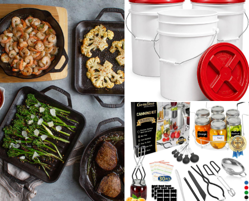 Essential items for stockpiling! cover photo collage