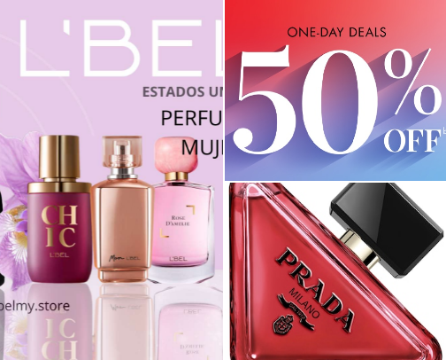 Perfume, cologne, and body spray cover photo collage