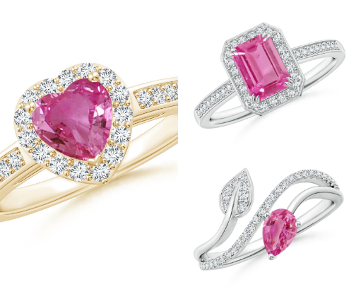 15 Pink Sapphire Engagement Rings You’ll Fall in Love With cover photo collage