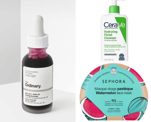 Skincare for all skin types (mostly dry and mixed) cover photo collage
