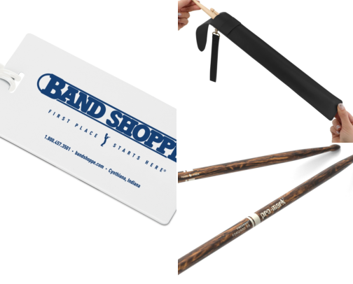 Band equipment cover photo collage