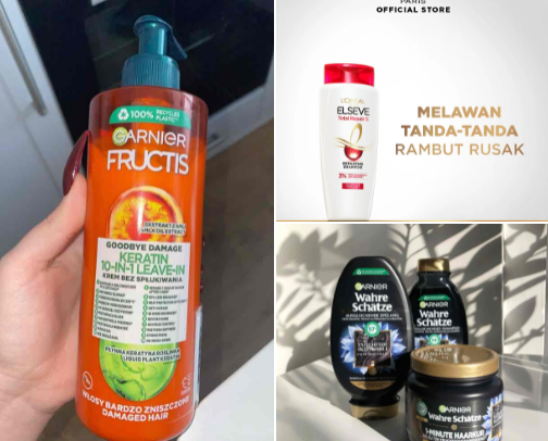 hair products 🧖🏼‍♀️ cover photo collage