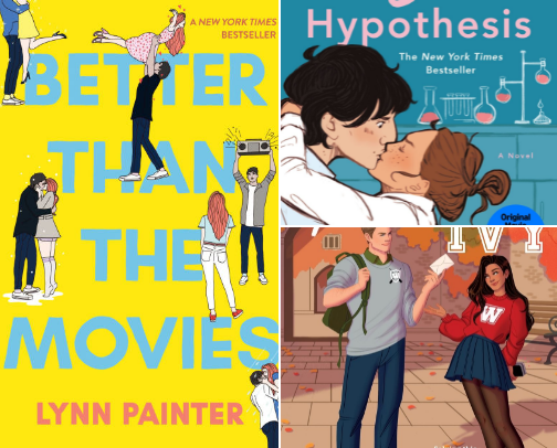 Romance books that had me giggling and kicking my feet!! cover photo collage