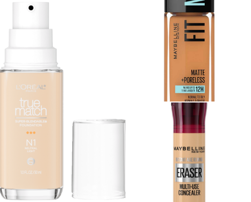 Everyday makeup is repurchase over and over cover photo collage